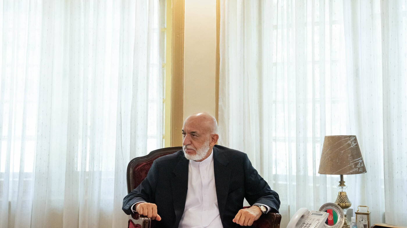 Despite being unable to leave, Hamid Karzai remains in Afghanistan and hopes for the best.